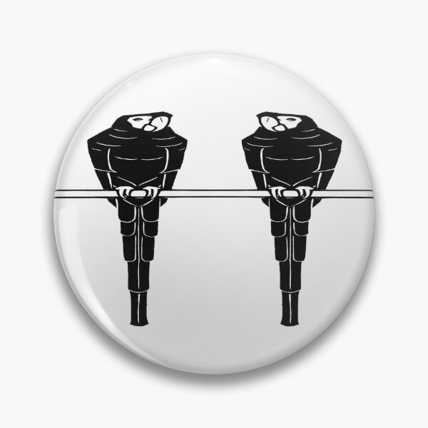 Item preview, Enhanced Aras: Edited Version of Julie De Graag's Ara Stretched and Black and White Samurai Parrot Pattern designed and sold by TeachUrb.