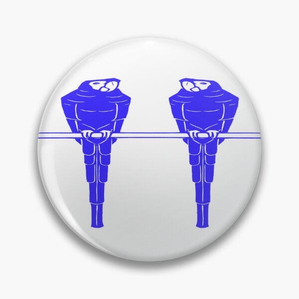 Item preview, Enhanced Aras: Edited Version of Julie De Graag's Ara Stretched Blue Samurai Parrot Pattern designed and sold by TeachUrb.