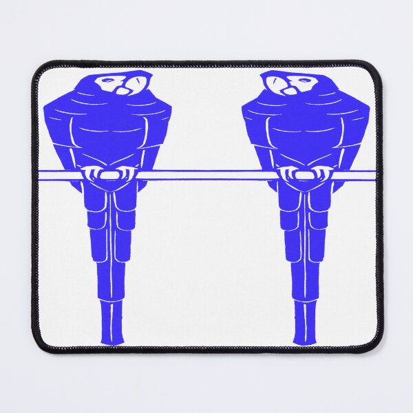 Item preview, Enhanced Aras: Edited Version of Julie De Graag's Ara Stretched Blue Samurai Parrot Pattern designed and sold by TeachUrb.