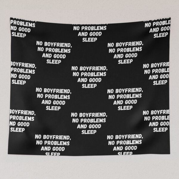 Item preview, No boyfriend, no problems and good sleep Essential T-Shirt designed and sold by PhilipSchrode.