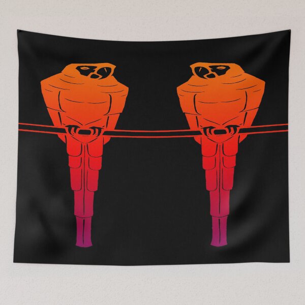 Item preview, Enhanced Aras: Edited Version of Julie De Graag's Ara Stretched Bright Colored Samurai Parrot Pattern designed and sold by TeachUrb.