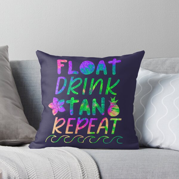 Item preview, Float Drink Tan Repeat Summer Beach designed and sold by SunfullyYours.