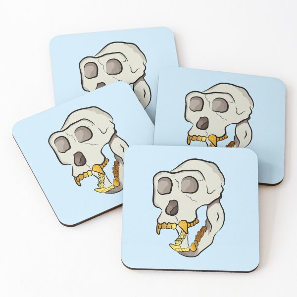 Item preview, Monkey skull with gold teeth grills designed and sold by Captain-Jackson.