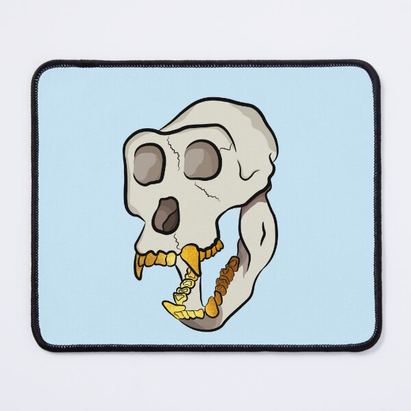 Item preview, Monkey skull with gold teeth grills designed and sold by Captain-Jackson.