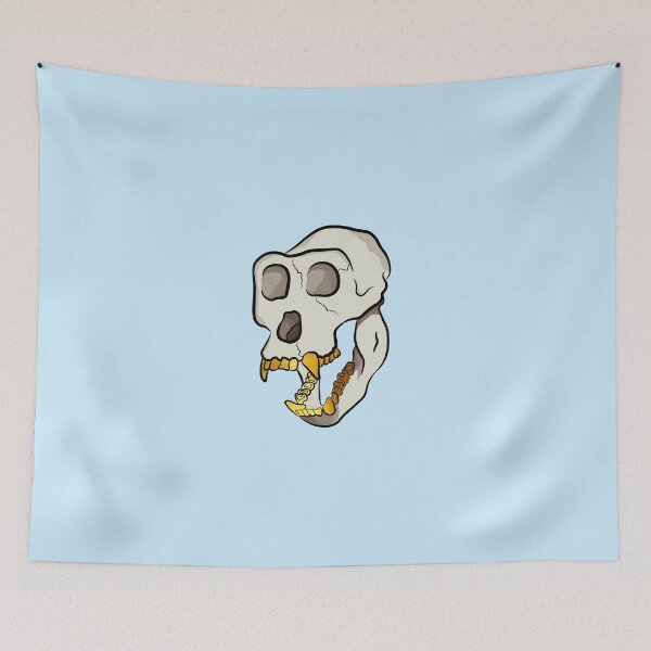 Item preview, Monkey skull with gold teeth grills designed and sold by Captain-Jackson.