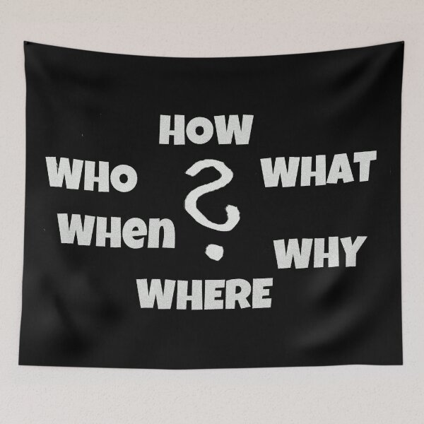 Item preview, how who what when why where designed and sold by Bee-Keej8.