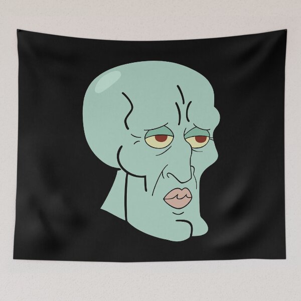 Item preview, Handsome Squidward Head Sticker designed and sold by SergioEdna.