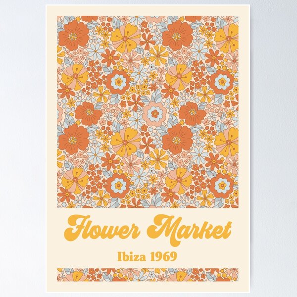 Item preview, Ibiza Flower Market 1969 designed and sold by NicolJay.