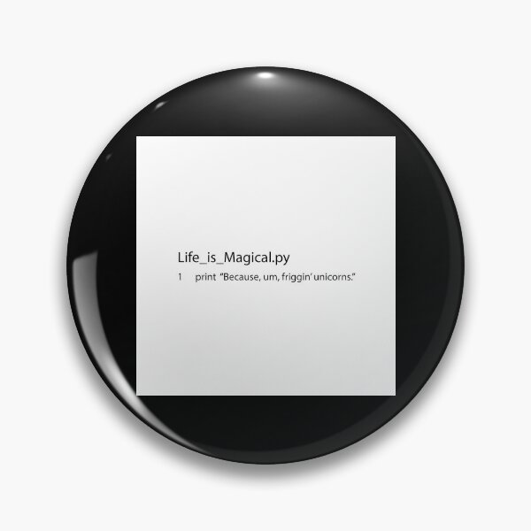 Item preview, Life_Is_Magical.py BLACK TEXT Throw Pillow designed and sold by SergioEdna.