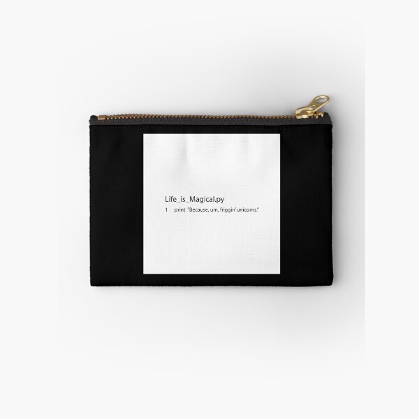 Artikelvorschau, Life_Is_Magical.py SCHWARZER TEXT Throw-Kissen entworfen und verkauft von SergioEdna.