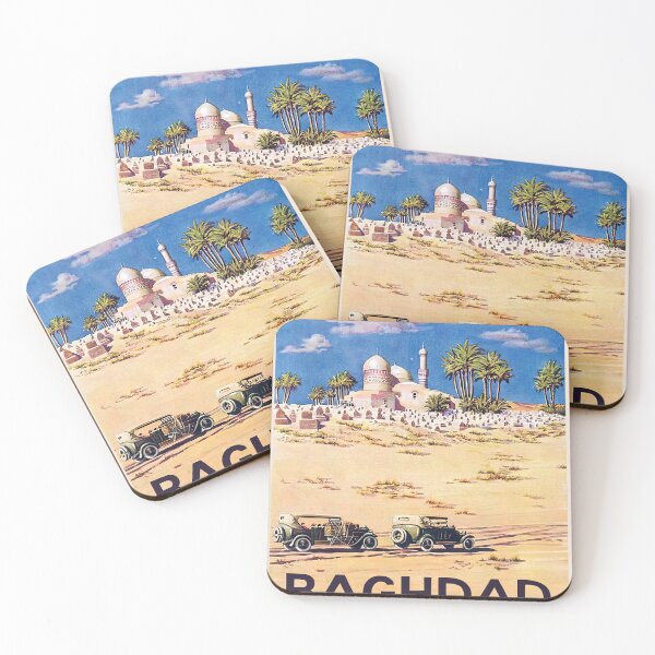 Item preview, Baghdad, Iraq - Retro vintage travel poster designed and sold by GreekTavern1979.