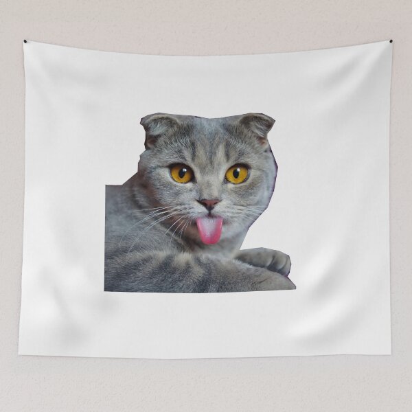Item preview, Cute Funny cat (Funny) (gray ) designed and sold by Designer Forever ⭐⭐⭐⭐⭐.