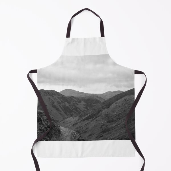Item preview, View of the hills while walking on the Longmynd Shropshire black & white designed and sold by HalcyonPrints.