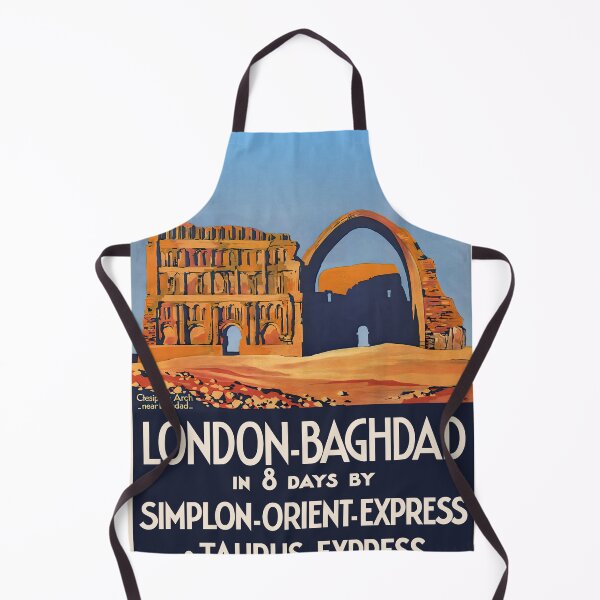 Item preview, London, England - Baghdad, Iraq, Simplon Orient Express - Retro vintage travel poster designed and sold by GreekTavern1979.