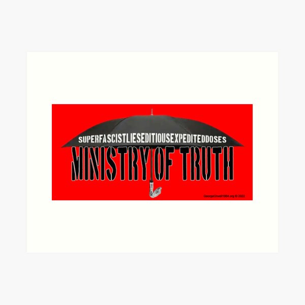 The Ministry Of Truth Art Print