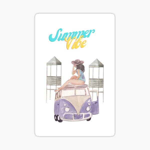 summer vibe Sticker