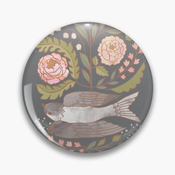 Item preview, Peony Garden Dove Grey designed and sold by Cecilia Mok.