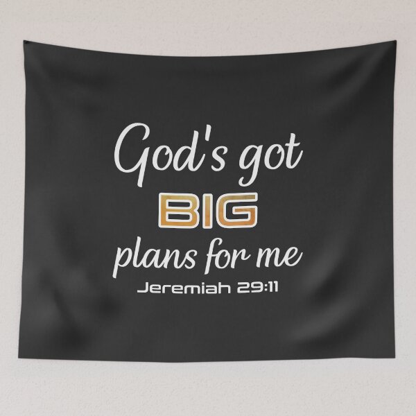 Item preview, Christian Design - God's Got Big Plans for Me - Bible Verse, Jeremiah 29:11 designed and sold by simplydesignart.
