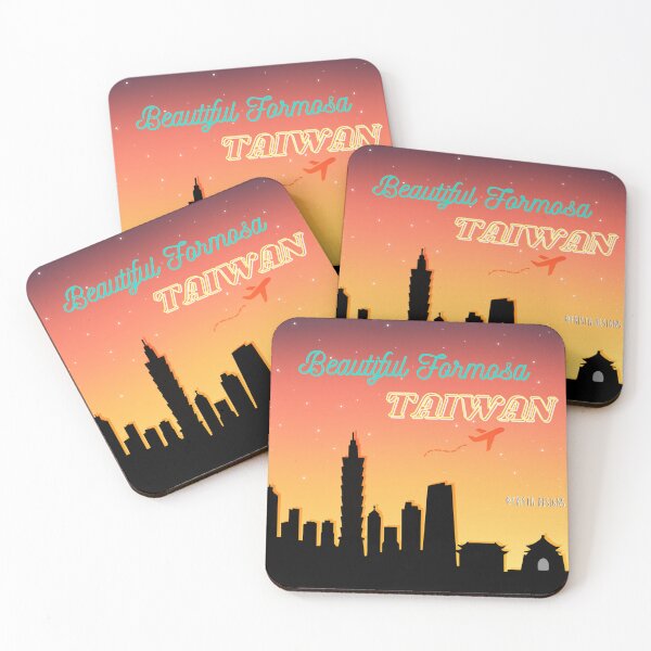 Item preview, Taiwan Taipei Skyline - Gradient Sunset - Taipei 101 - CKS Memorial Hall designed and sold by Trista Designs.