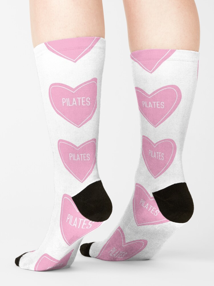 Pilates Heart Socks for Sale by teesaurus
