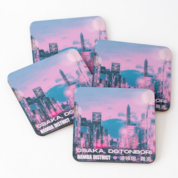 Item preview, Osaka Dotonbori Ebisu Bridge Canal Vapor Lofi City Neon Nightscape - Namba District - Bokeh Light Leaks Artwork - Anime Aesthetic (Version 2) designed and sold by Cawaiico.