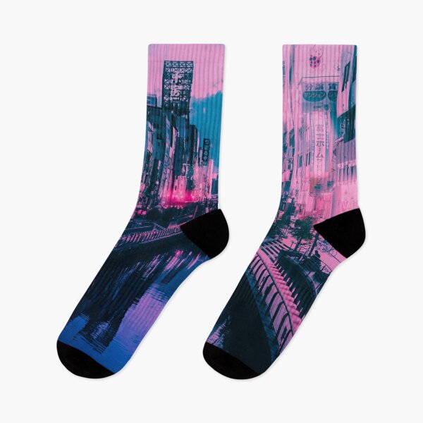 Item preview, Osaka Dotonbori Ebisu Bridge Canal Vapor Lofi City Neon Nightscape - Namba District - Bokeh Light Leaks Artwork - Anime Aesthetic (Version 2) designed and sold by Cawaiico.