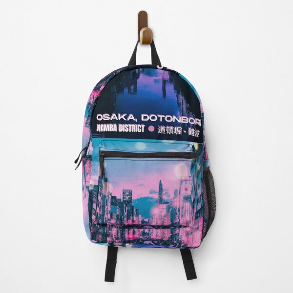 Item preview, Osaka Dotonbori Ebisu Bridge Canal Vapor Lofi City Neon Nightscape - Namba District - Bokeh Light Leaks Artwork - Anime Aesthetic (Version 2) designed and sold by Cawaiico.