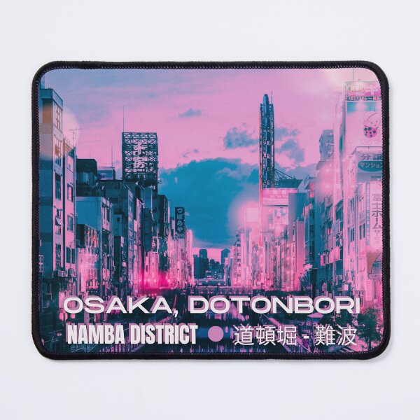 Item preview, Osaka Dotonbori Ebisu Bridge Canal Vapor Lofi City Neon Nightscape - Namba District - Bokeh Light Leaks Artwork - Anime Aesthetic (Version 2) designed and sold by Cawaiico.