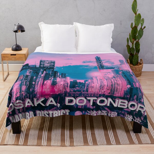 Item preview, Osaka Dotonbori Ebisu Bridge Canal Vapor Lofi City Neon Nightscape - Namba District - Bokeh Light Leaks Artwork - Anime Aesthetic (Version 2) designed and sold by Cawaiico.