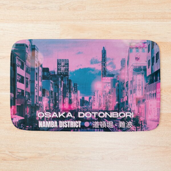 Item preview, Osaka Dotonbori Ebisu Bridge Canal Vapor Lofi City Neon Nightscape - Namba District - Bokeh Light Leaks Artwork - Anime Aesthetic (Version 2) designed and sold by Cawaiico.