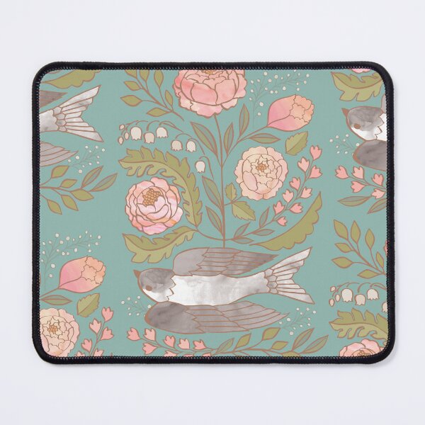 Item preview, Peony Garden Dove Robins Egg Blue designed and sold by Cecilia Mok.