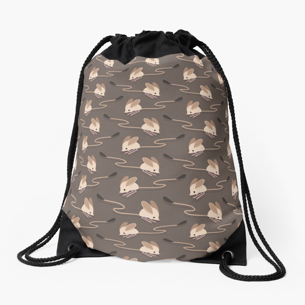 Long eared jerboas Drawstring Bag
