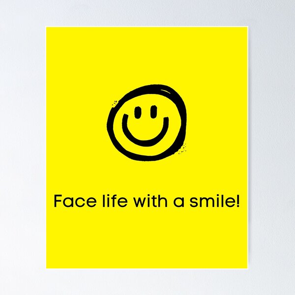 Item preview, Face life with smile designed and sold by OceanLustStore.