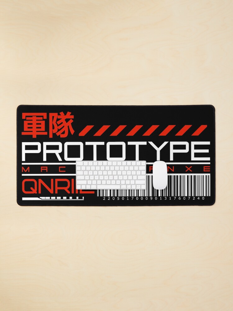 Thumbnail 1 von 5, Mauspad, Prototype military sci-fi decal orange designt und verkauft von Dr-Evil.