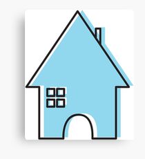 Blue House Canvas Print