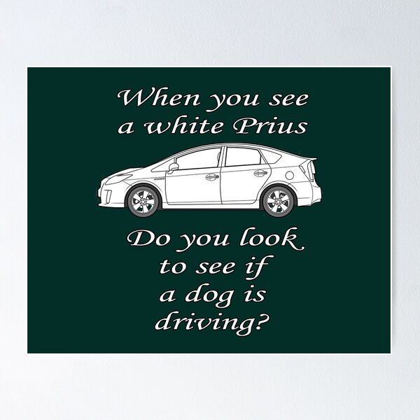 Item preview, White Prius designed and sold by backinajpg.