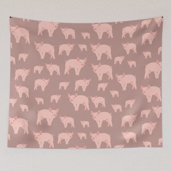 Item preview, Cute Pink Pig Pattern designed and sold by idovedesign.