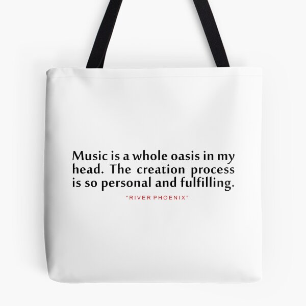 Item preview, Music is a wall... "River Phoenix" Inspirational Quote designed and sold by ColorQuote.