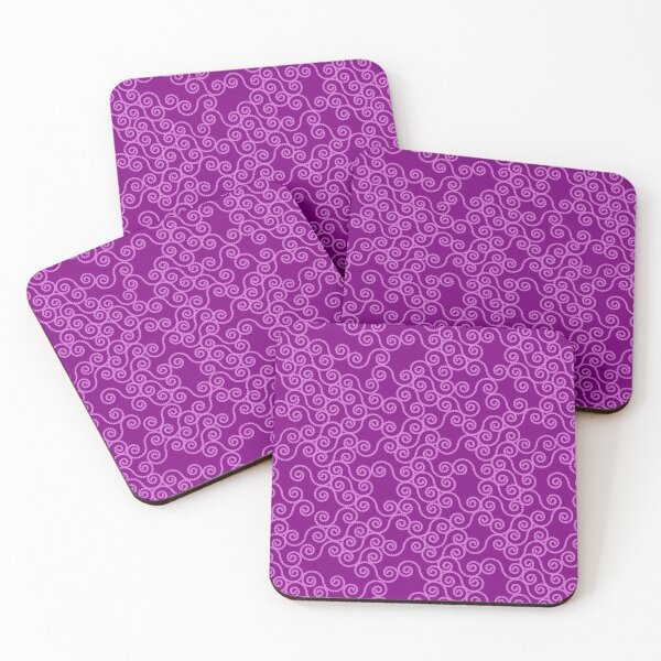 Item preview, Dotted Spirals Medium Magenta on Medim Dark Magenta Repeat 5748 designed and sold by Art in My Loft.
