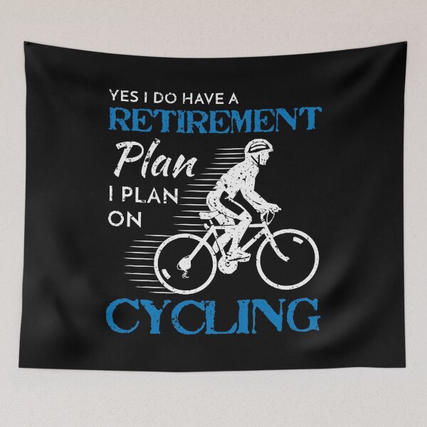Item preview, Cyclist Retirement Plan Cycling Bicycle Bike Ride designed and sold by LarkDesigns.