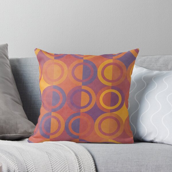 Item preview, Geometric Shapes Purple Orange Circles designed and sold by FAROSSTUDIO.