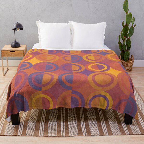 Item preview, Geometric Shapes Purple Orange Circles designed and sold by FAROSSTUDIO.