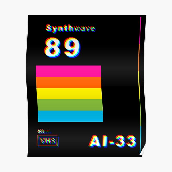 Synthwave Slip Cover Poster