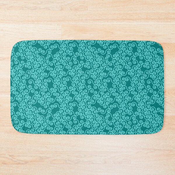 Artikelvorschau, Dotted Spirals Light Teal on Dark Teal Repeat 5748 entworfen und verkauft von Art in My Loft.