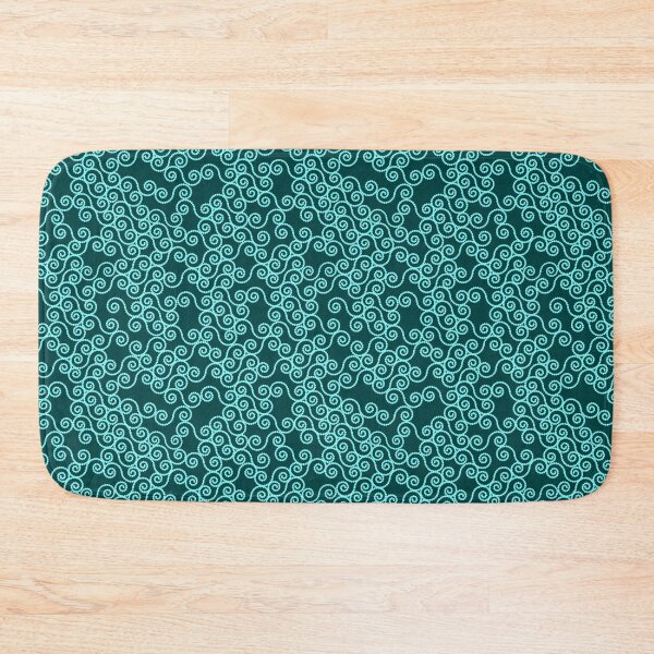 Artikelvorschau, Dotted Spirals Light Teal on Deep Teal Repeat 5748 entworfen und verkauft von Art in My Loft.