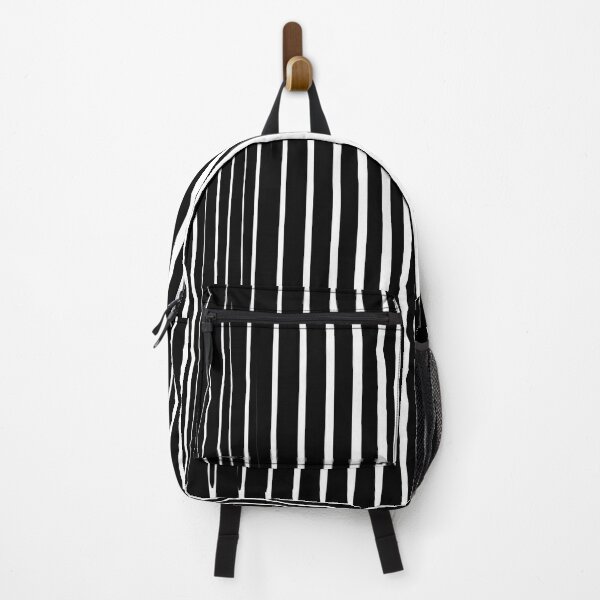 Item preview, Black and White Vertical Striped Pattern Optical Illusion Abstract Aesthetic / Stripey Monochrome Classic Pattern designed and sold by haRexia.