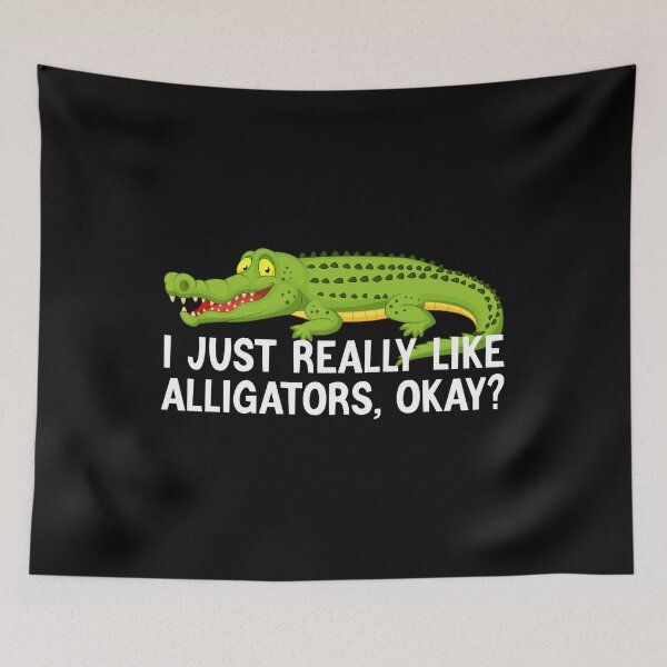 Aperçu de l'œuvre J'aime vraiment les alligators, amoureux des alligators créée et vendue par AEOPIN.
