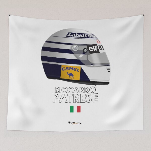 Item preview, Riccardo Patrese - 1992 Williams F1 Helmet designed and sold by JageOwen.