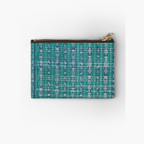 Item preview, Vintage Guatemalan Textile Pattern in Blue designed and sold by Vintage Wall Art.