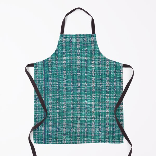 Item preview, Vintage Guatemalan Textile Pattern in Blue designed and sold by Vintage Wall Art.